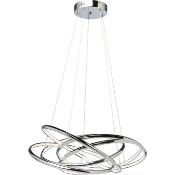 Pendant Lamp Saturn LED Chrome Big - Kian Furniture