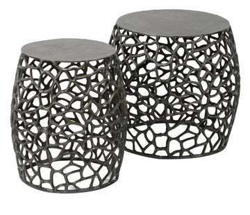 ZI Maze Side Table Black