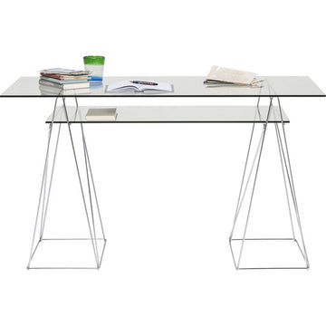 Table Polar Chrome 8 mm tempered glass