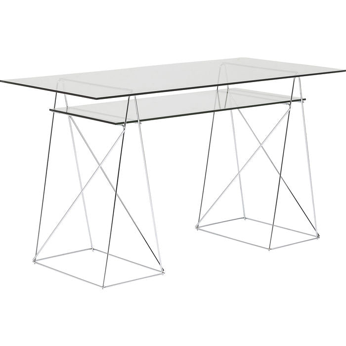 Table Polar Chrome 8 mm tempered glass