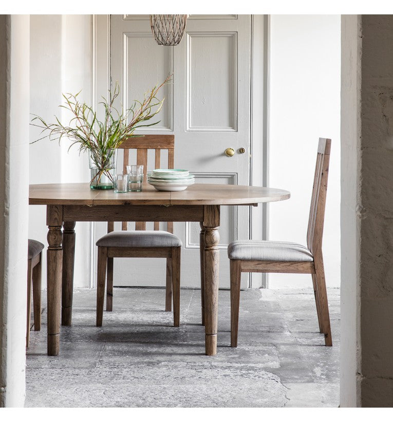 GA Cookham Round Extending Dining Table Oak