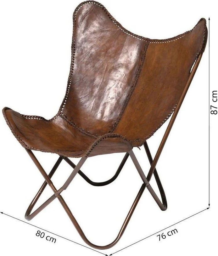 Armchair Butterfly Brown