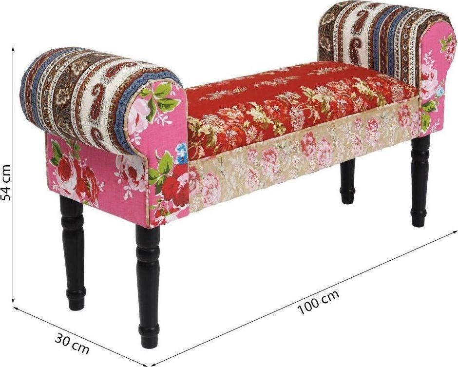 Bench Wing Patchwork Red