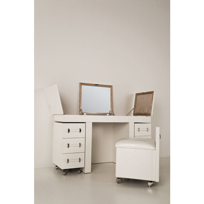 Make Up Combination Diva croco white - Kian Furniture