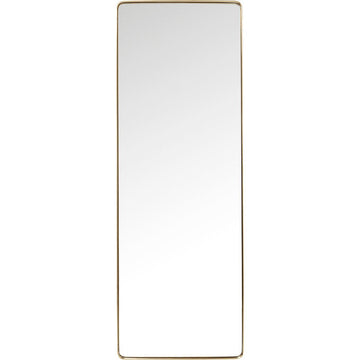 Mirror Curve Rectangular Brass 70x200cm