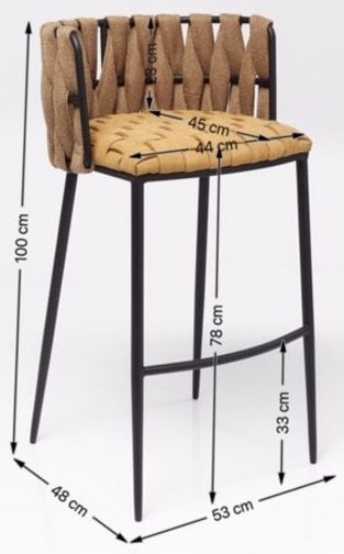 Bar Stool Cheerio Yellow