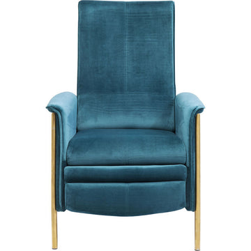 Relax Chair Lazy Velvet Blue