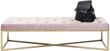 Bench Crossover Rose Brass 150x40cm