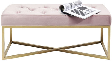 Bench Crossover Rose Brass 90x40cm