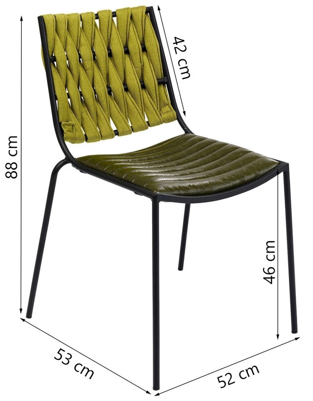Chair Two Face Green