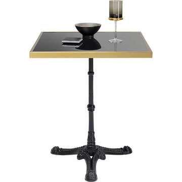 Bistro Table Kaffeehaus Rim Square Schwarz 60x60