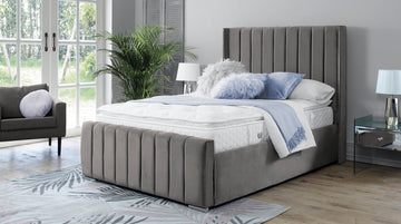 Araz Velvet Grey 3ft Bed