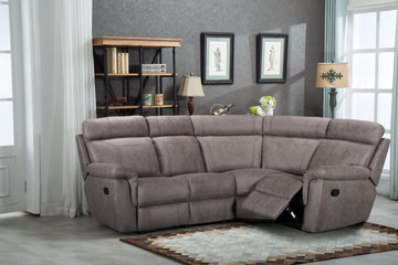 VL Baxter Corner Group Recliner Grey