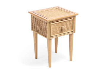 De Retsehc Natural Cane Lamp Table