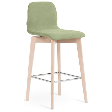 NAT CIAO SGW65 Green Oak Bar Stool - Kian Furniture