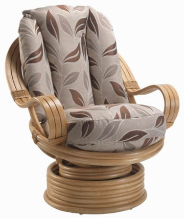 Dirdam Light Oak Swivel Chair + Cushion