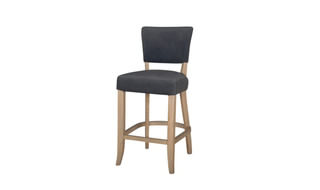 VL Duke Bar Chair Velvet - Dark Grey