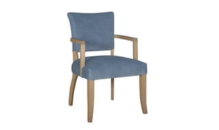 VL Duke Arm Chair Velvet - Blue
