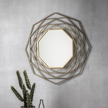 Estella Mirror Gold W910 x H910mm