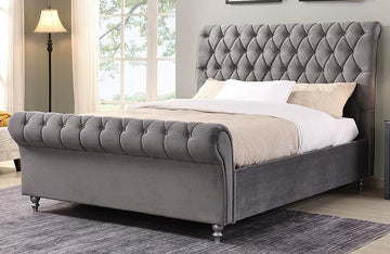 GI KILKE GREY DOUBLE BED