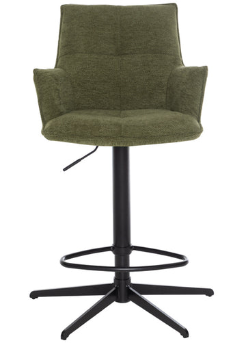 Halo Counter Stool – Green Fabric