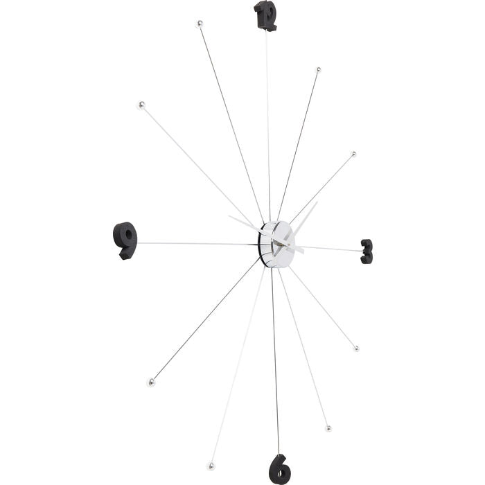 Wall Clock Like Umbrella Chrome