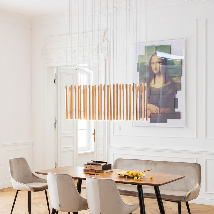 Pendant Lamp Living Vegas Brass LED