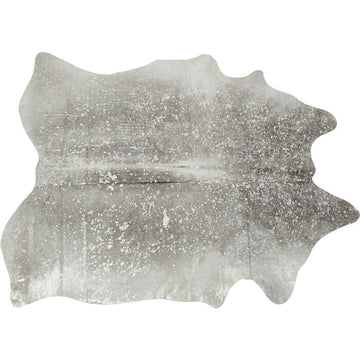 Carpet Hide Acid Wash Silver