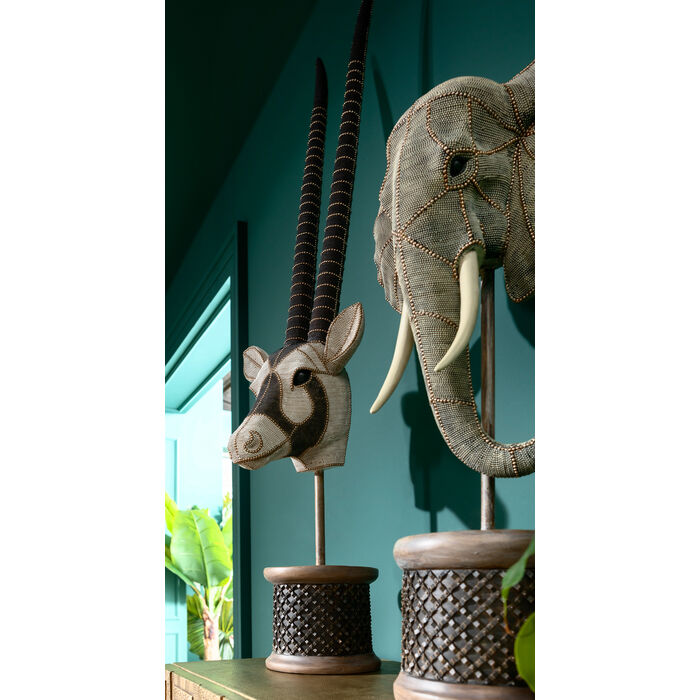 Deco Object Elephant Head Pearls 76