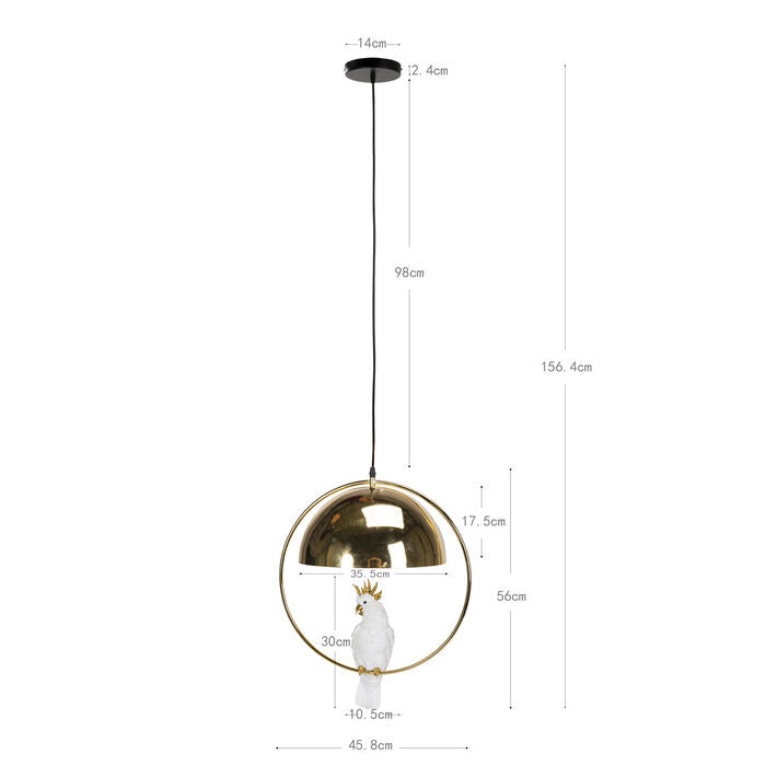 Pendant Lamp Animal Cockatoo