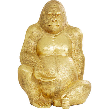 Deco Figurine Gorilla Gold XXL 249