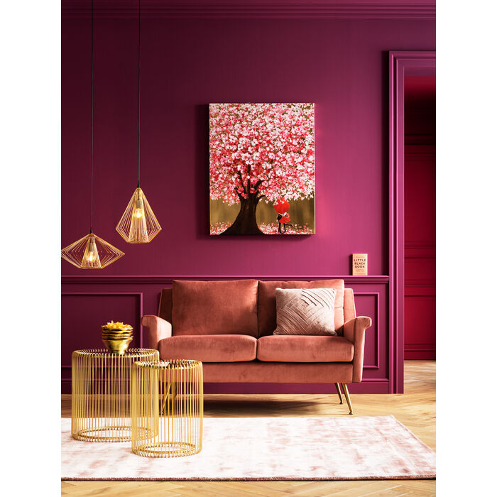 Pendant Lamp Modo Wire Round Gold