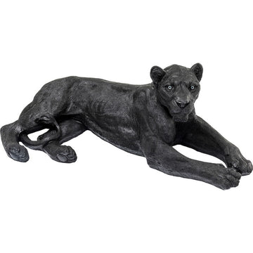 Deco Figurine Lion Black 113cm
