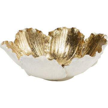 Deco Bowl Flower Bloom Cream Gold Ø20cm