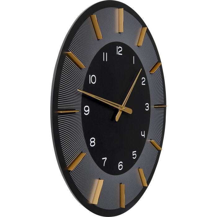 Wall Clock Lio Black Ø60cm