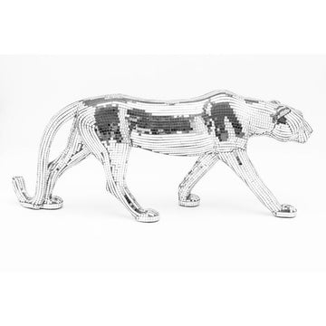 Deco Figurine Mosaic Walking Leopard 32cm