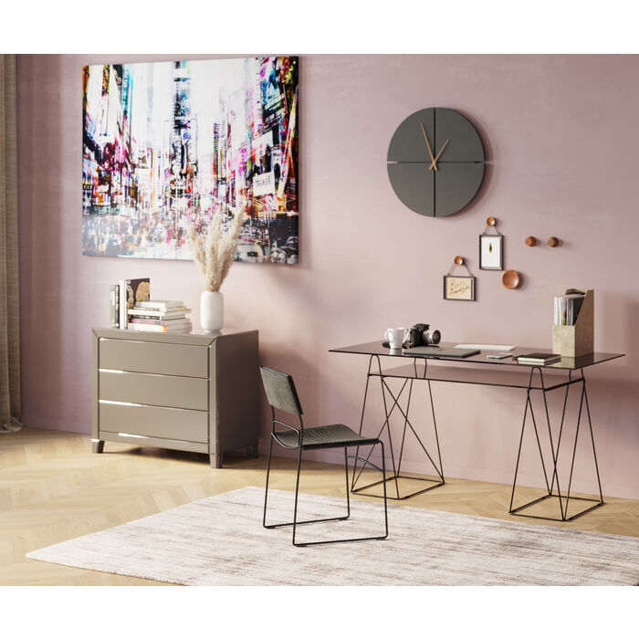 Wall Clock Andrea Black Ø60cm