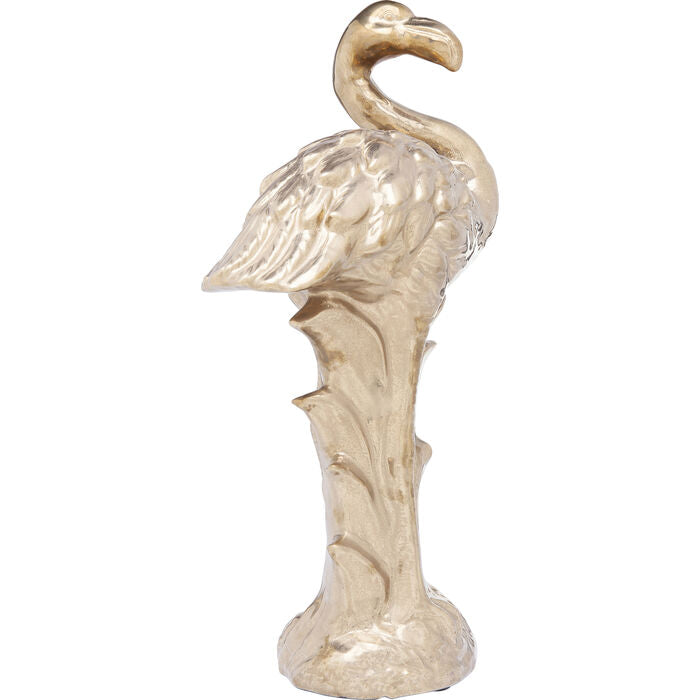 Deco Figurine Flamingo Front Gold