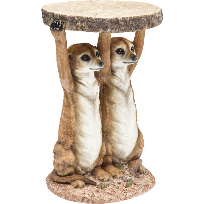 Side Table Animal Meerkat Sisters Ø33cm - Kian Furniture