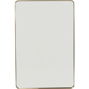 Mirror Curve Rectangular Brass 80x120cm