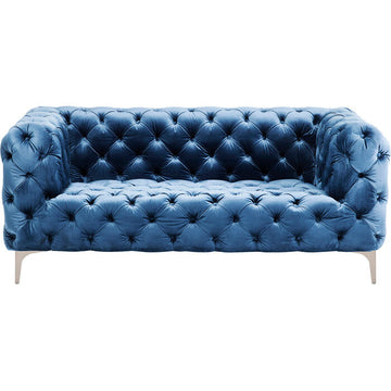Sofa Look 2-Seater Velvet Blue