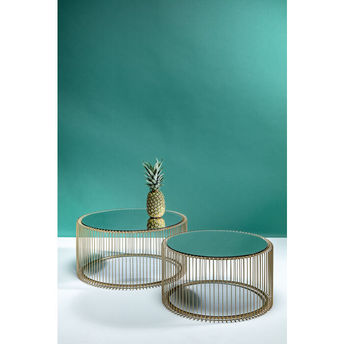 Coffee Table Wire Brass (2/Set)