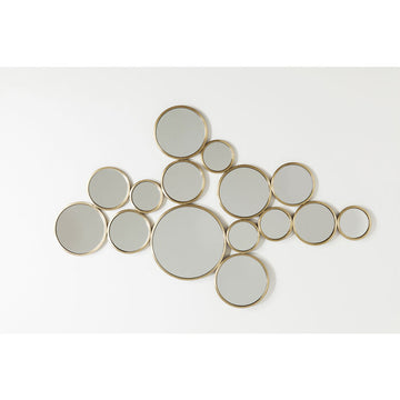 Mirror Bubbles Brass 138x93cm