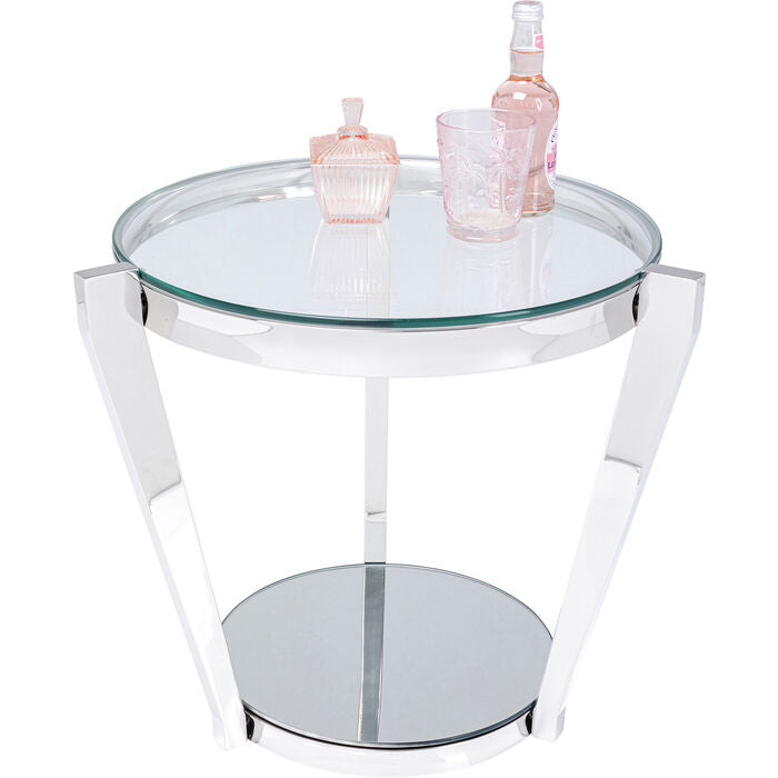 Side Table Monocolo Silver Ø50cm
