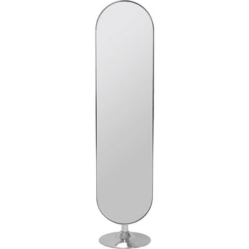 Floor Mirror Curvy Chrom Look 40x170cm