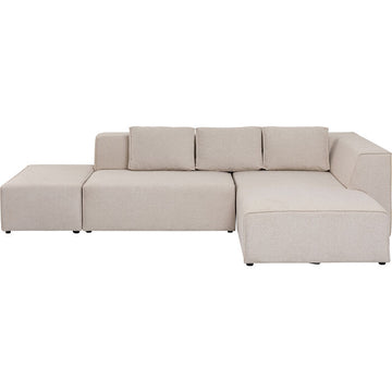 Corner Sofa Infinity Ottomane Cream Right