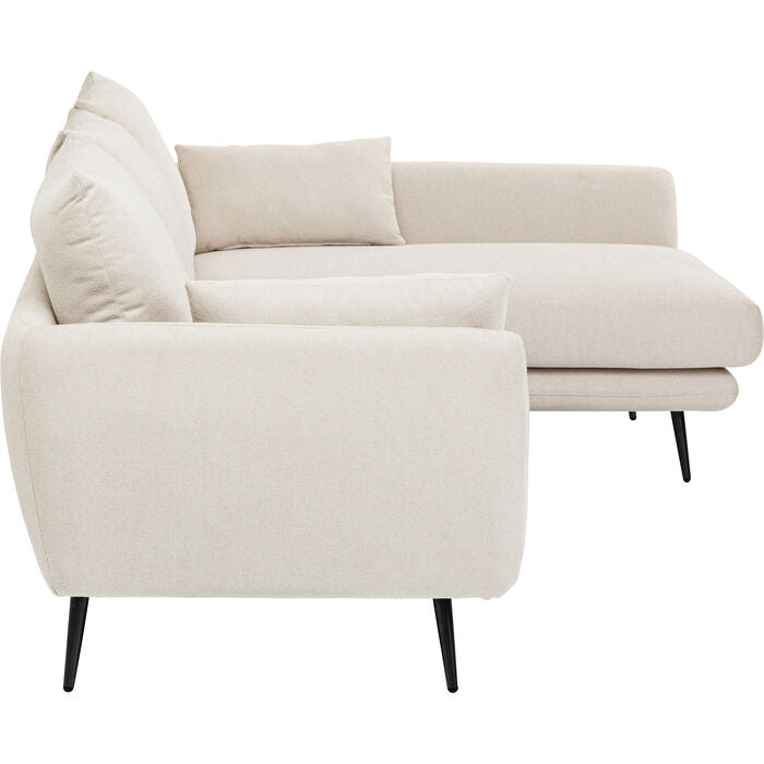 Corner Sofa Amalfi Right Cream 275cm