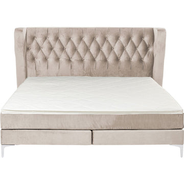 Boxspring Bed Benito Moon Cream 160x200cm