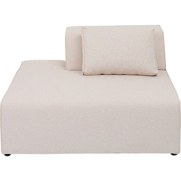 Infinity Ottomane Semi Elements Cream Left 120cm