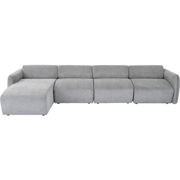 Corner Sofa Lucca Grey Left 331cm
